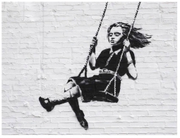 Girl on a Swing by Banksy