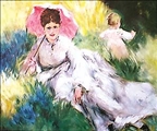 Lady with Parasol by Pierre Auguste Renoir
