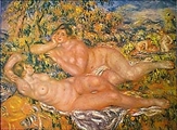 Nymphs by Pierre Auguste Renoir