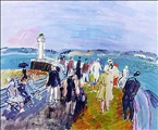 Jetty at Honfleur by Raoul Dufy