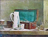 Still Life with Pipe by Jean Baptiste Chardin