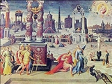 Augustus & Sibyl by Antoine Caron Augustus & Sibyl by Antoine Caron
