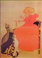 Girl & 3 Kittens Vintage Print by Theophile Steinlen Girl & 3 Kittens Vintage Print by Theophile Steinlen
