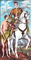 Saint Martin & the beggar by  El Greco