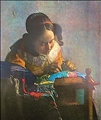 Lacemaker by Johannes Vermeer