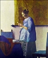Woman in Blue by Johannes Vermeer