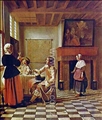 Interior with People by Pieter de Hooch
