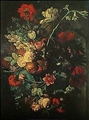 Vase of Flowers on Socle by Jan Van Huysum