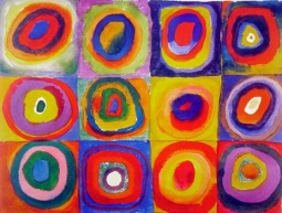 Squares with Concentric Circles by Wassily Kandinsky