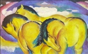 Little Yellow Horses by Franz Marc Little Yellow Horses by Franz Marc
