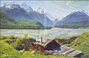 Miner's Hut - Dart River by Peter Morath