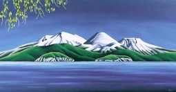 Kowhai Lake Taupo by Diana Adams