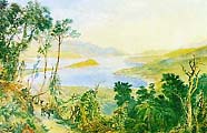 Barry's Bay, Akaroa by Nicholas Chevalier