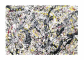 Silver over Black Poster by Jackson Pollock