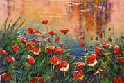 Poppies Evening Glow by Richard Ponder