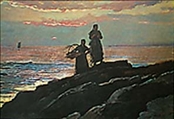 Sunset, Saco Bay by Winslow Homer