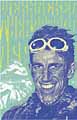 Ed Hillary Print by Fane Flaws Ed Hillary Print by Fane Flaws