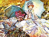 The Green Parasol by John Singer Sargent