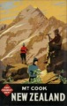 Vintage Mount Cook NZ Tourism Department Poster