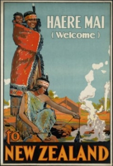 Haere Mai Vintage NZ Travel Poster
