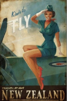 Kiwis Do Fly Print by Paul Ny