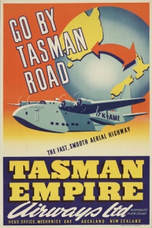 Go by Tasman Road Vintage TEAL Poster
