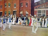 Parade on Hammond St by Allan Crite