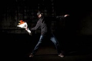 Banksy Flower Thrower Print by Linda Radosinska