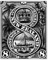 8d Stamp Print (1898 NZ Pictorials)