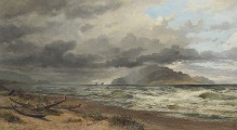Cook Straits, New Zealand by Nicholas Chevalier