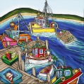 Fishing Boats by Fiona Whyte