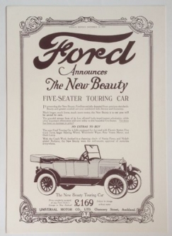 Vintage Ford Advertisement Poster