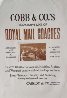 Cobb & Co's Royal Mail Coaches Poster