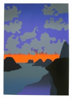 Back Beach Limited Edition Print by Michael Smither