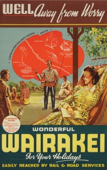 Wonderful Wairakei Vintage NZ Travel Poster