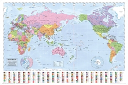 World Map Poster (NZ centred)