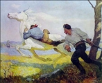 Blue Lock,  The Queen by NC Wyeth