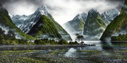 Milford Sound Canvas Print by Dale Gallagher