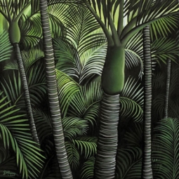 Nikau Forest Canvas Print by Diana Adams