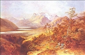 Mount Earnslaw 1878 by Nicholas Chevalier