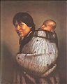 Ana Rupene & Child by Gottfried Lindauer