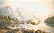 Isthmus Cove, Lake Manapouri by L. W. Wilson