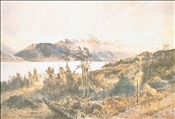 Lake Wakatipu 1882 by William Hodgkins