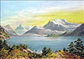 Lake Wakatipu 1876 by C.D. Barraud