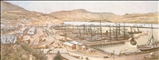 Shipping & Wharves at Lyttelton by Unknown