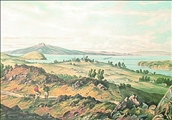 Auckland Harbour 1875 by C.D. Barraud