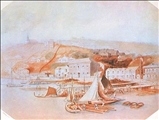 Auckland Waterfront 1852 by Charles Heaphy