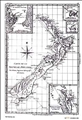 Carte de la Nouvelle Zeelande by  Bonne