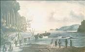 Astrolabe at Carteret Harbour by Louis Auguste de Sainson