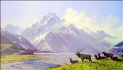Stag & Mt Cook by Peter Beadle